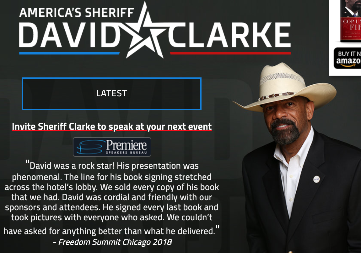 Sheriff David Clarke on  “Ready for Battle in 2020?” - Freedom, Faith and Family Coalition - We hold these truths to be self-evident