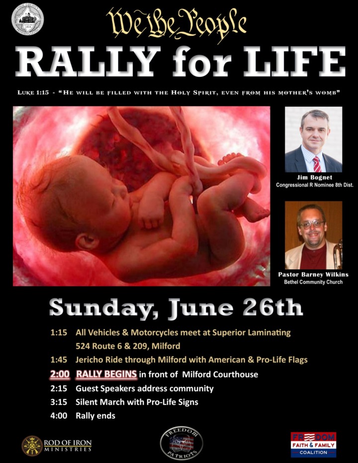We the People Rally for Life - June 26, 2022 - Freedom, Faith and Family Coalition - We hold these truths to be self-evident